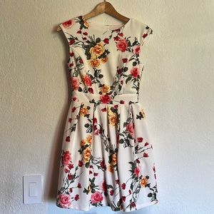 Emerald Sundae Keyhole back floral dress.